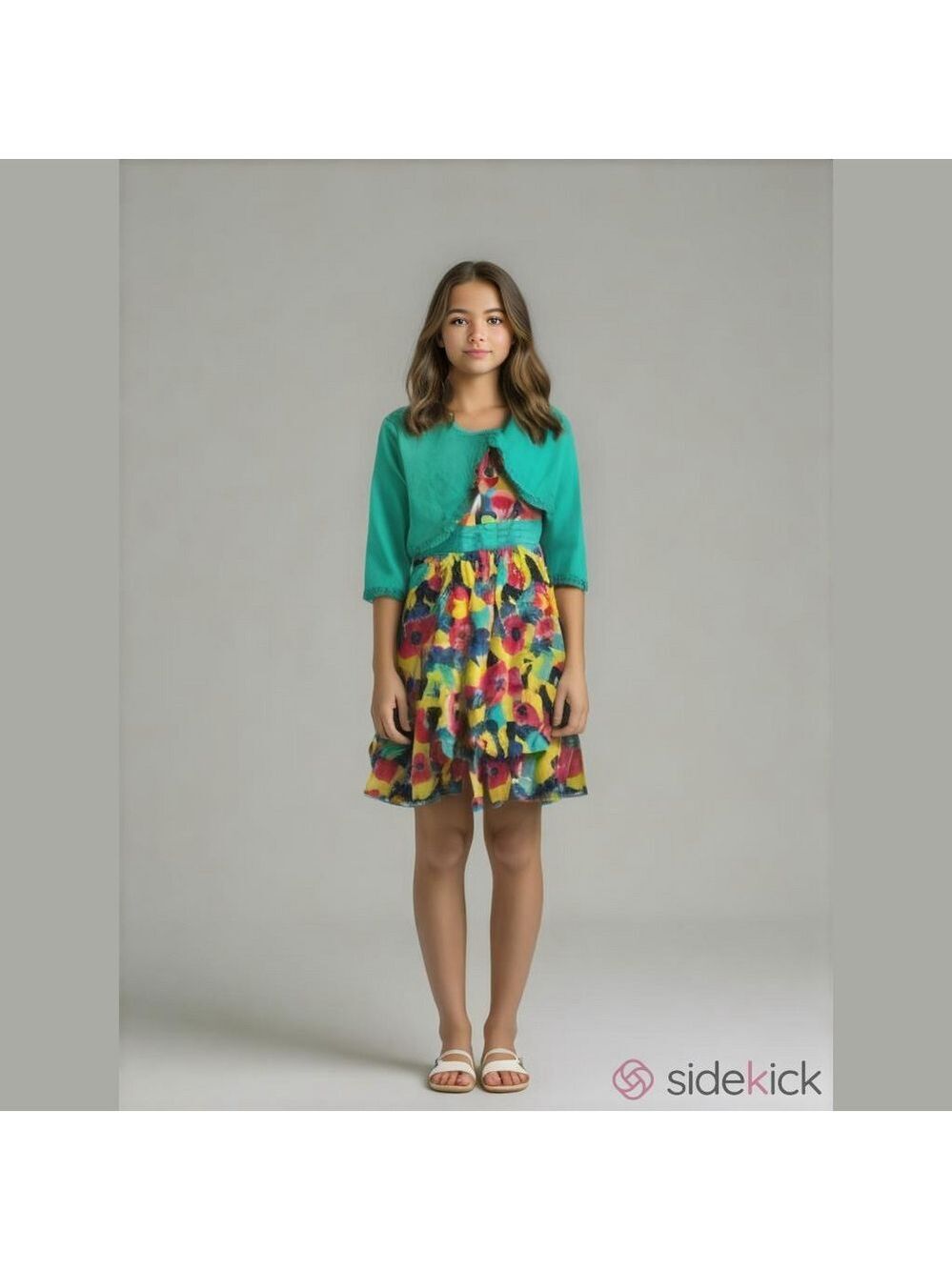 Girls 14 Emily West Gorgeous Boutique Summer Dress and Matching Shell